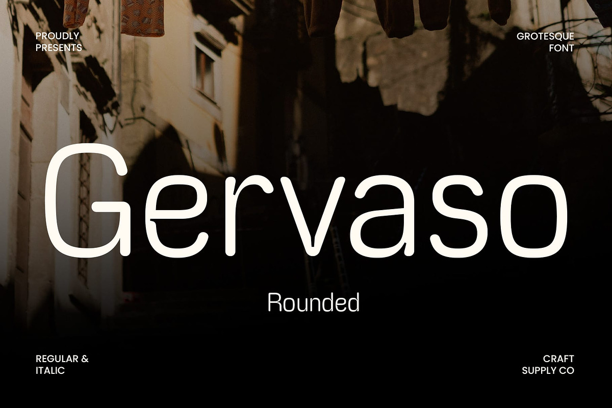 Gervaso Rounded, a Sans Serif Font by Craft Supply Co. (Photo 1 of 8)