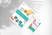 Squarespace 7.1 Theme: Retro, a Landing Page Template by tinathetinybeana (Thumbnail 6 of 8)