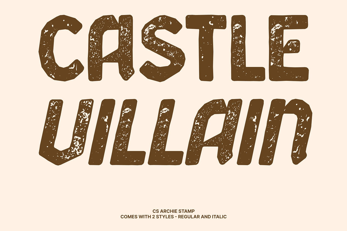 CS Archie Stamp, a Blackletter Font by Craft Supply Co. (Photo 6 of 8)