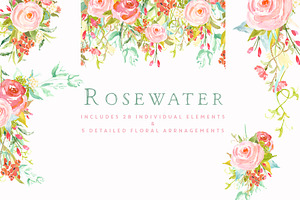 Flower Clip Art - Rosewater