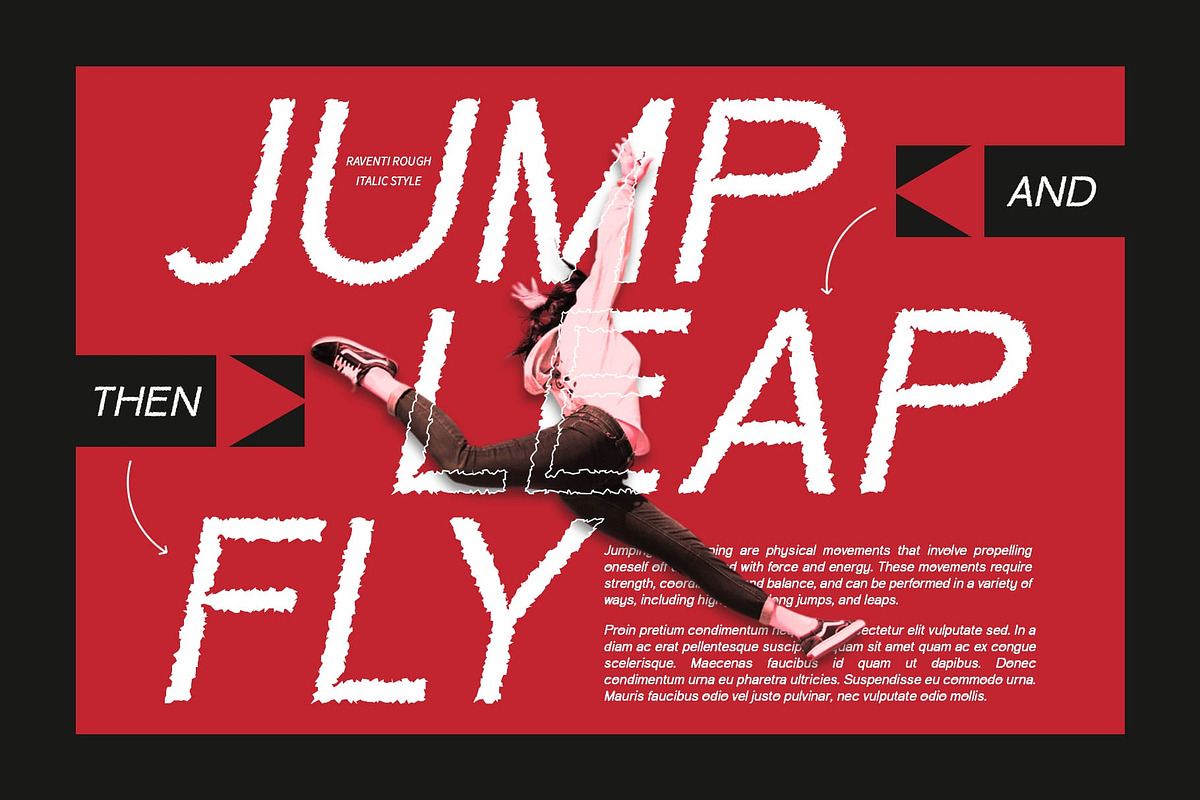 Raventy Rough, a Sans Serif Font by Craft Supply Co. (Photo 2 of 8)