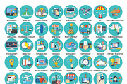 112 Advanced Flat design Concepts, an Outline Icon by sibgat (Thumbnail 2 of 2)