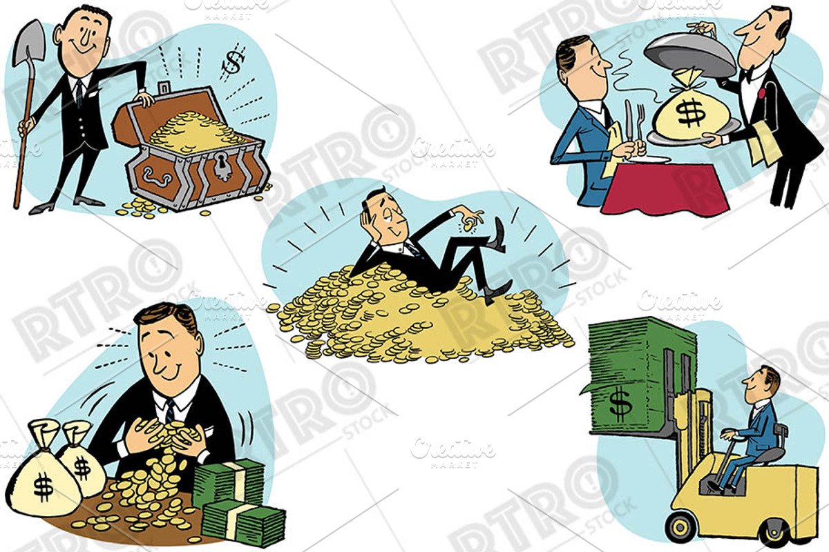 RTRO Money & Wealth 1, a Work Illustration by RTRO Stock (Photo 2 of 5)