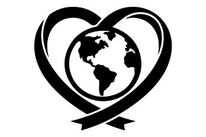 Global Love Heart Hands, an Object Graphic by Gfx_Store
