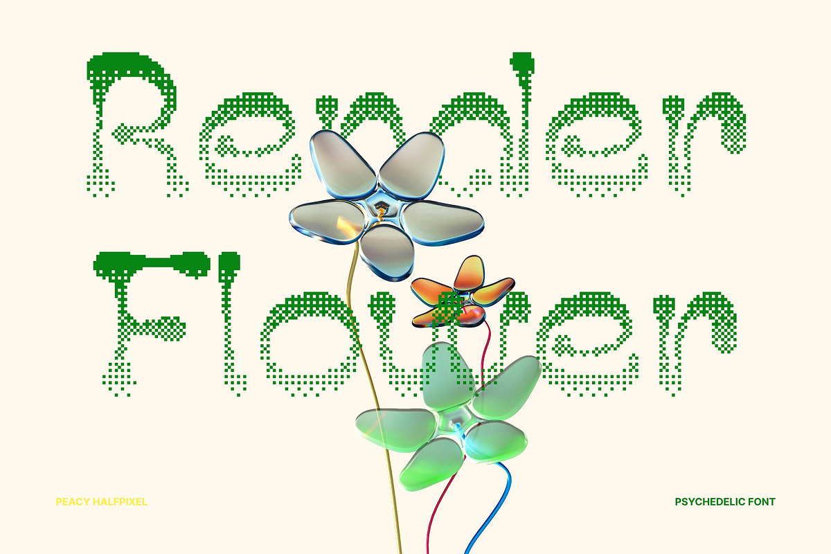 Peacy Halfpixel, a Serif Font by Craft Supply Co. (Photo 2 of 8)