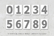 5x7 Number Photo Card Templates, a Card Template by Loveurstyle Designs (Thumbnail 3 of 5)