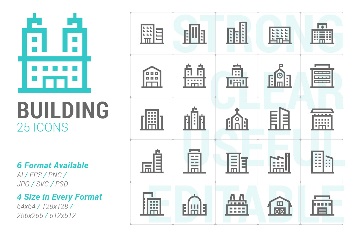 Building Mini Icon, an Outline Icon by WORAKAMON Design Studio