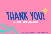 Sefalio - Fun Sans Font, a Sans Serif Font by Snape Design Studio (Thumbnail 12 of 12)