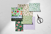 Botanical watercolor floral patterns, a Texture Illustration by alenaganzhela (Thumbnail 2 of 8)