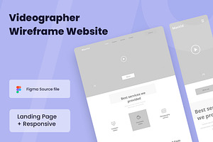 Videographer Wireframe Website