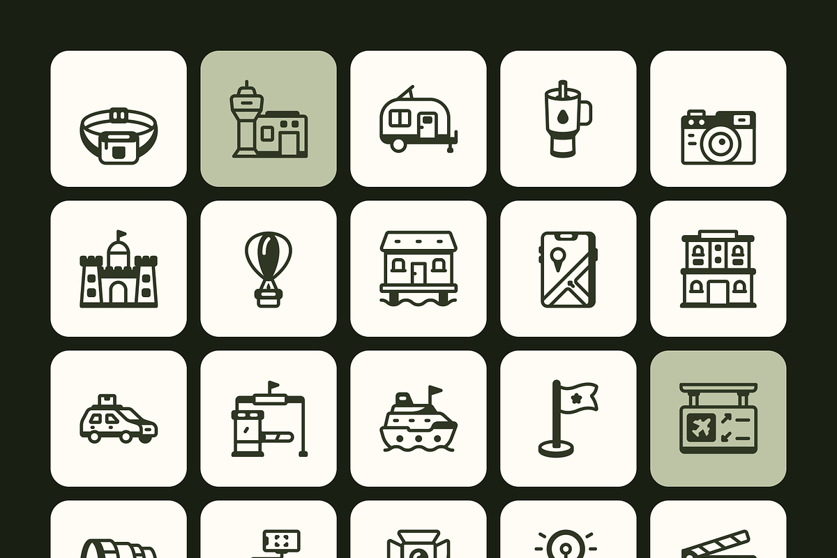 Hobbies Icons Bundle, a Solid Icon by Prosymbols (Photo 10 of 12)