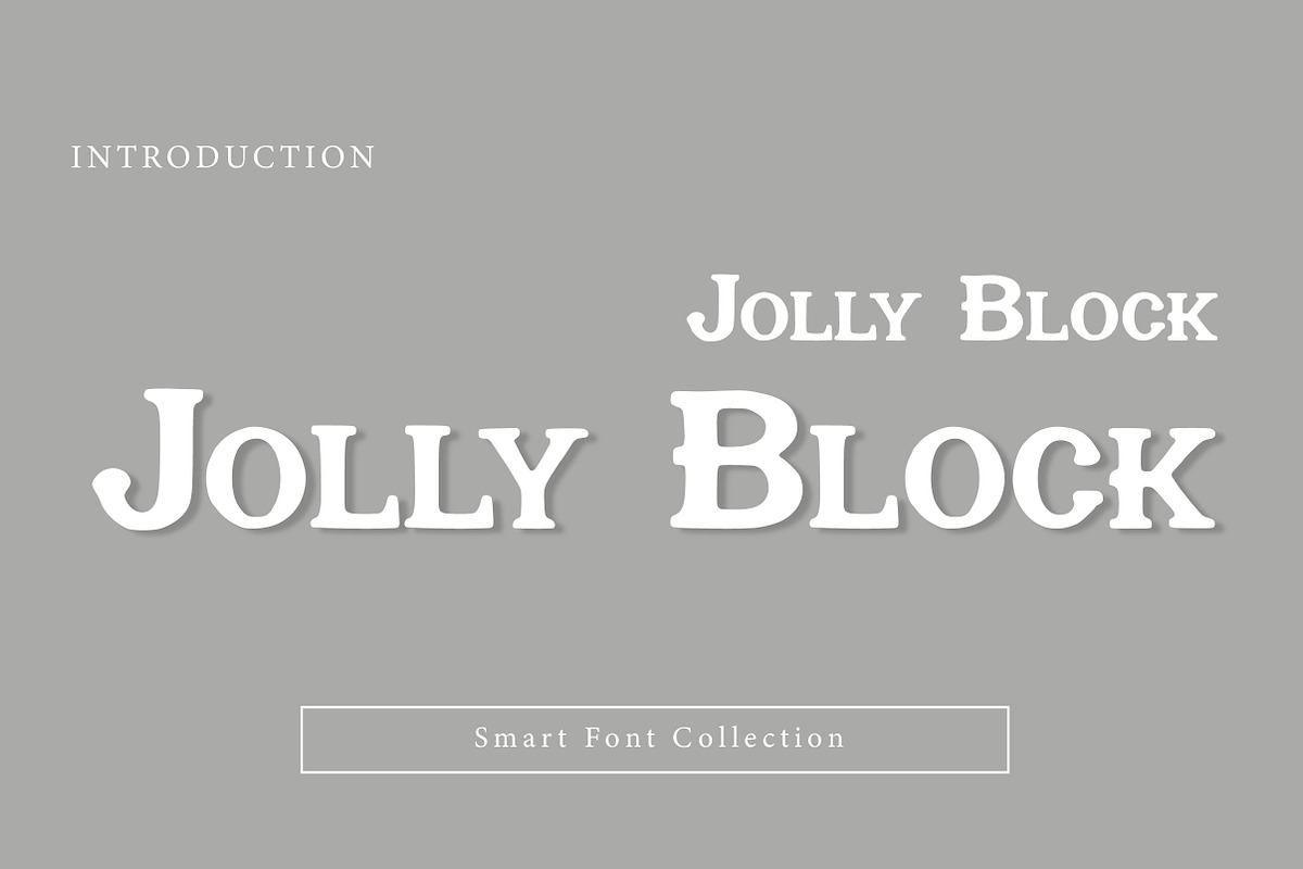 Jolly Block, a Slab Serif Font by Wow Magic (Photo 1 of 3)