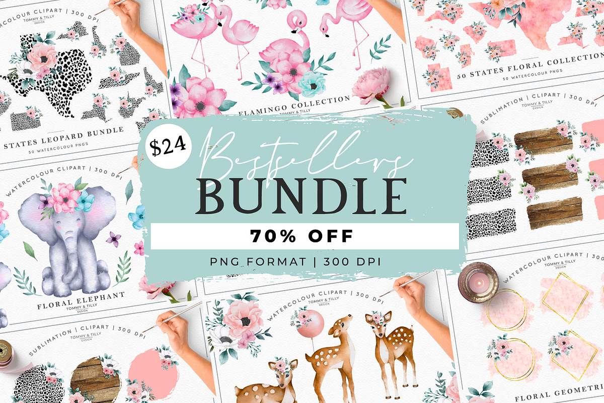 Bestsellers Graphics Bundle, an Animal Illustration by Tommy & Tilly Design (Photo 1 of 21)