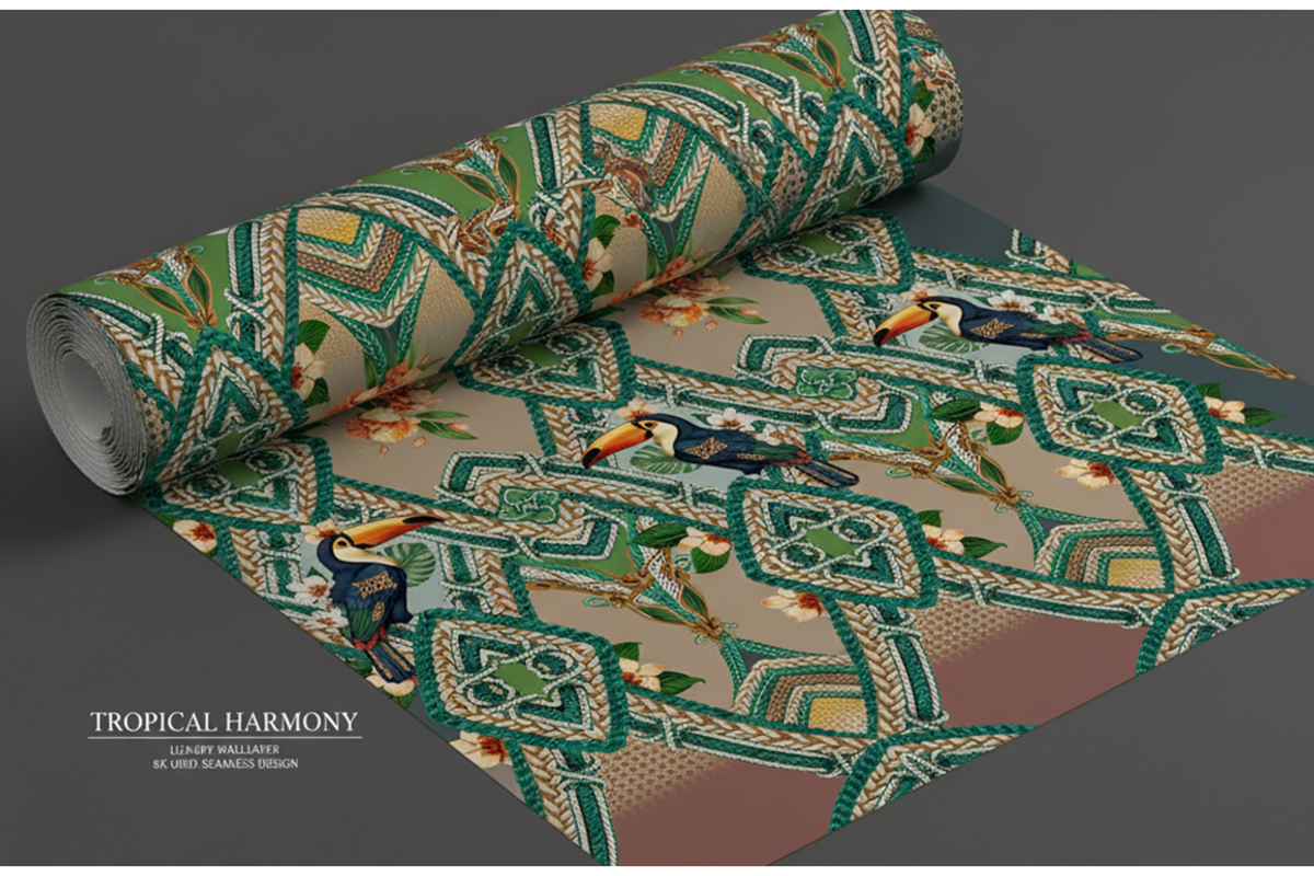 Artisanal Tropical 2026 Fabric, a Wallpaper Graphic by Luiz da Rolt Grathwohl (Photo 16 of 16)