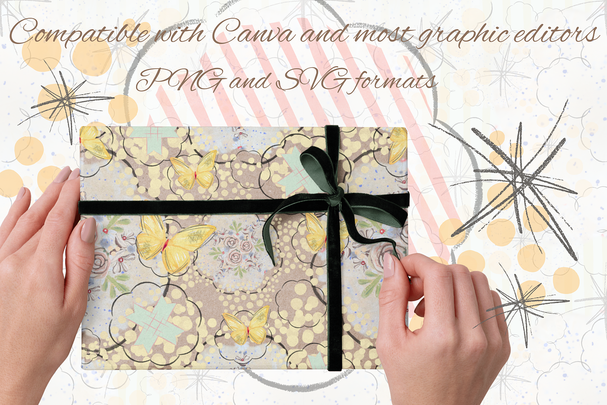 Butterflies and florals - nostalgia, an Object Graphic by Grandma's Lore (Photo 2 of 11)