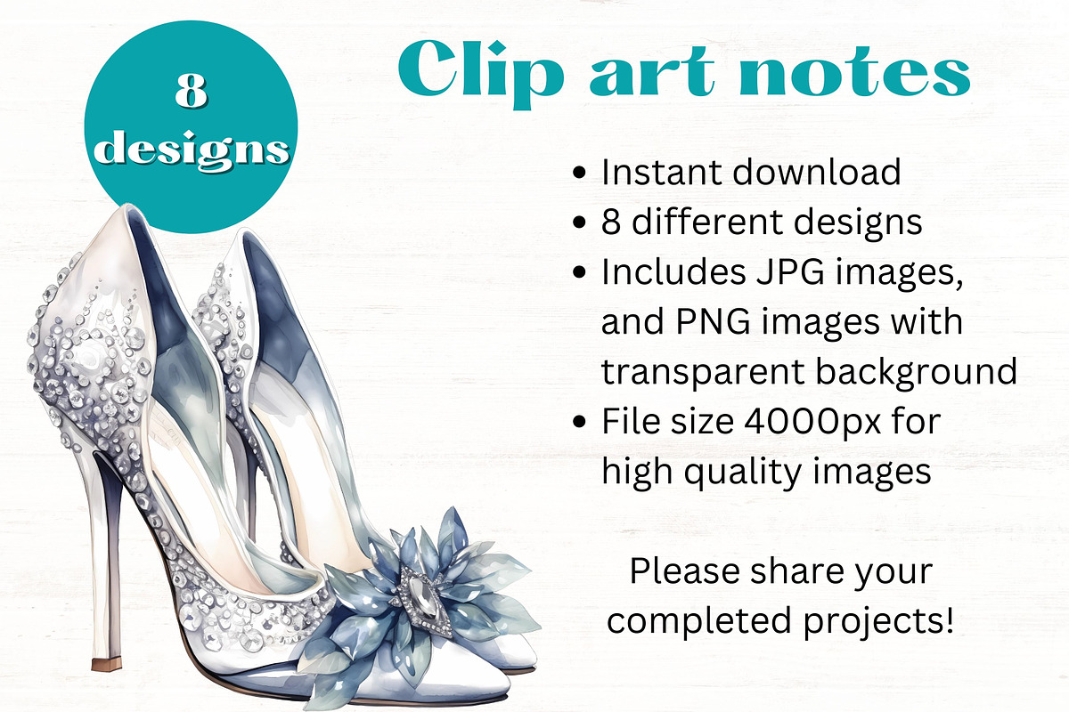 Wedding Shoes clipart x8, an Object Illustration by Mermaids Cove (Photo 8 of 8)