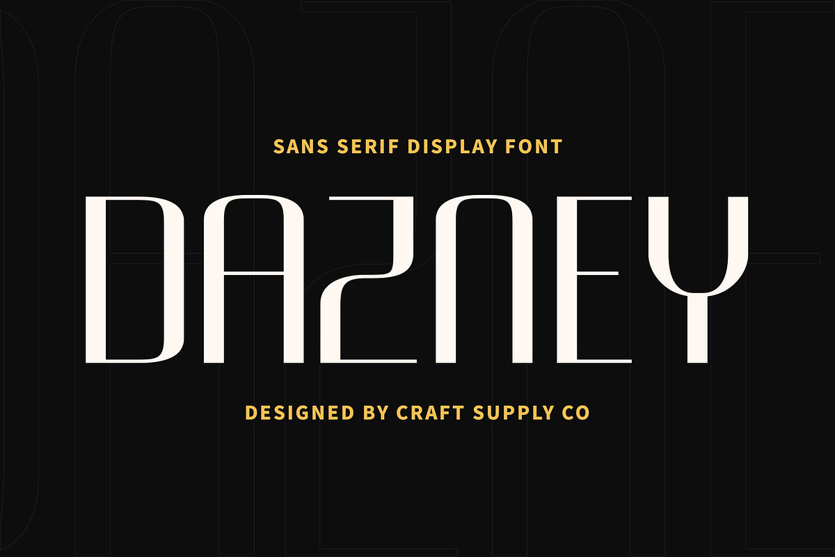Dazney – Modern Sans Serif, a Sans Serif Font by Craft Supply Co. (Photo 1 of 8)
