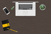 Custom Illustrated Office Mockup, an iPhone Mockup by laurenschroer (Thumbnail 3 of 4)