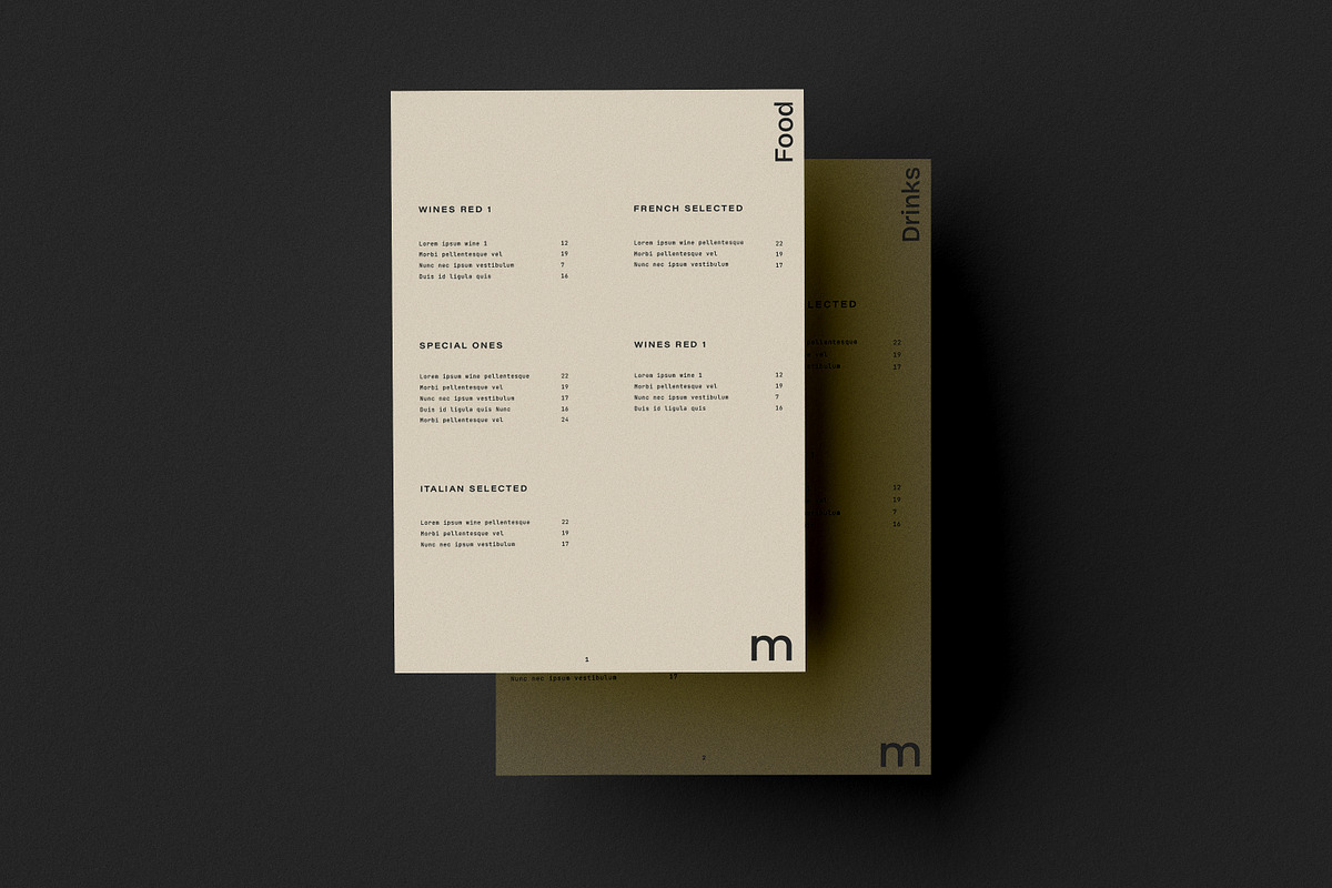 A4, A5, A6 Restaurant Menu Mockup, a Books & Magazine Mockup by Catkie - Digital Art (Photo 6 of 7)