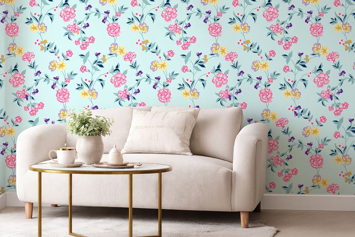 Summer Floral Seamless Pattern, a Pattern Graphic by StudioGlouna (Photo 6 of 9)