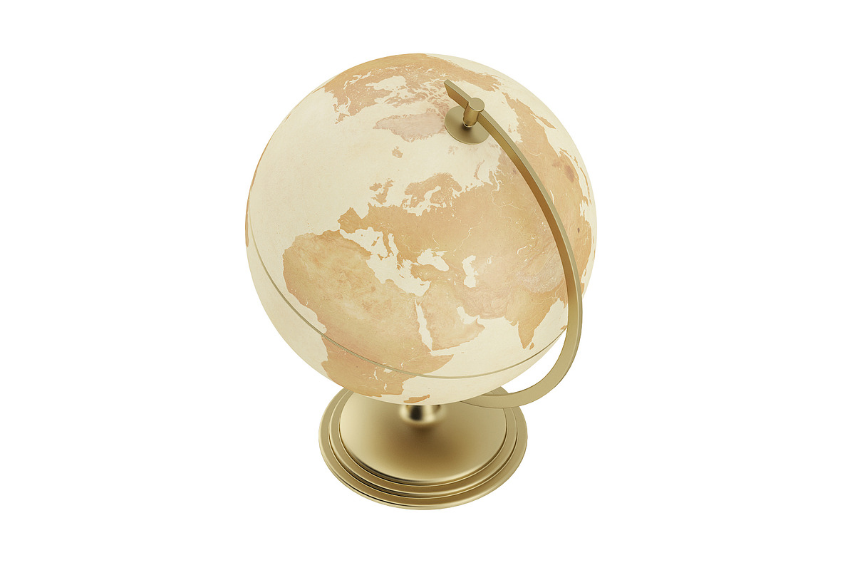 Antique Globe, an Object 3D Model by CGAxis (Photo 5 of 6)