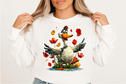 Spring & Valentine Goose Clipart, an Illustration by Craft Nest (Thumbnail 8 of 11)