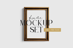 2:3 Metallic Frame Mockup Set 02