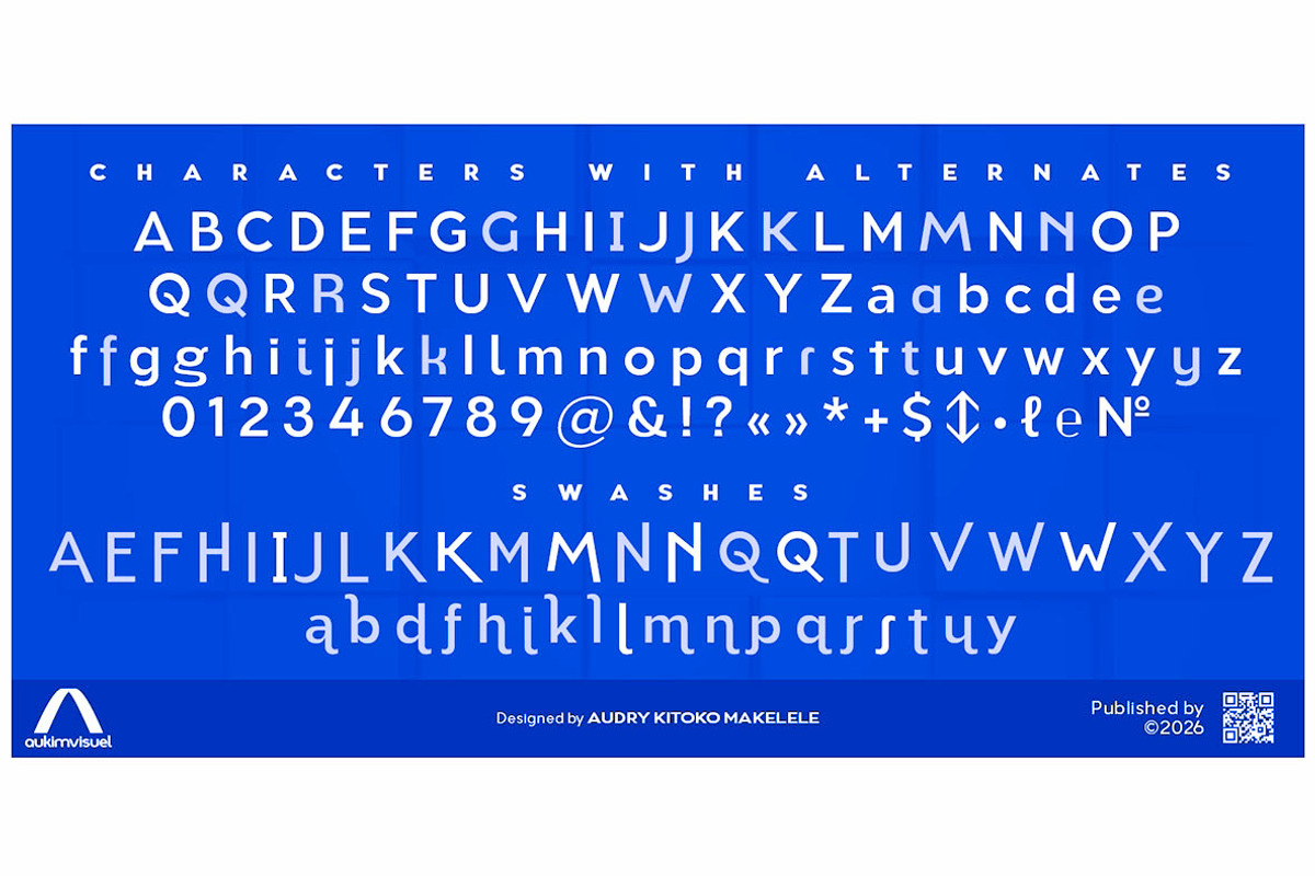 Aukim II Compressed, a Sans Serif Font by Aukimvisuel (Photo 2 of 15)
