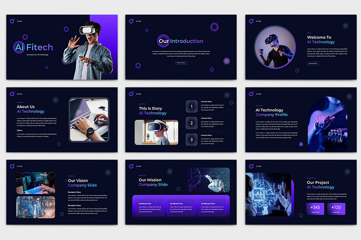 Ai Fitech Pesentation Template, a Presentation Template by TypeMakers (Photo 2 of 5)