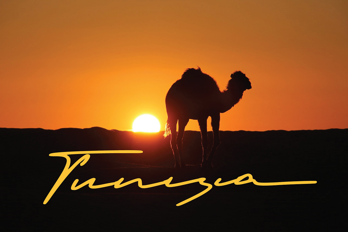 Tunisia Font preview 2
