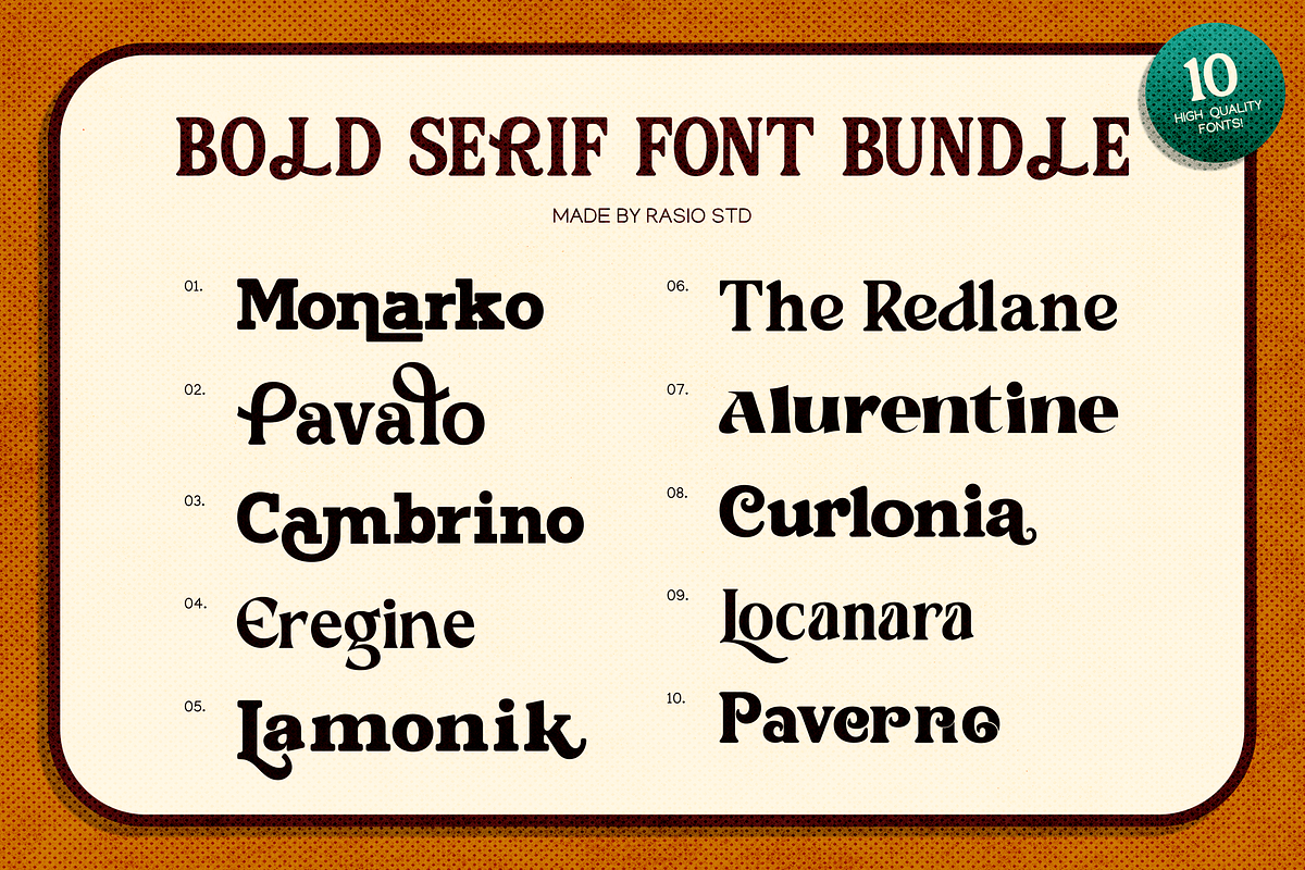 Bold Serif Font Bundle, a Serif Font by Rasio Studio (Photo 2 of 12)