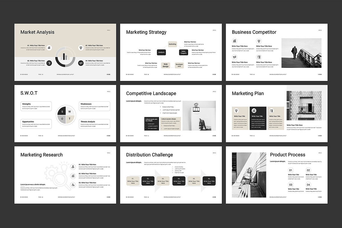 Minimal Business Plan Template preview 6