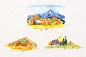 Autumn Landscape Clipart