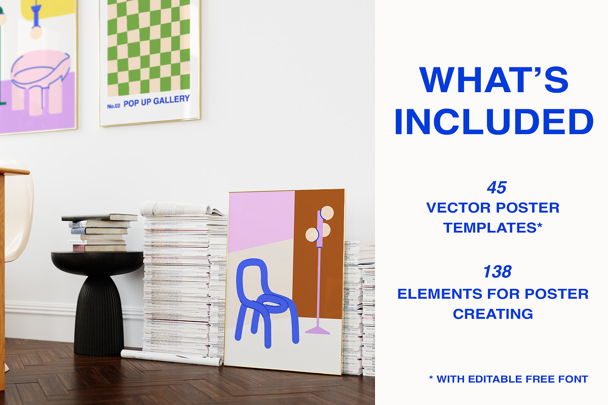Pop Up Gallery Vector Poster Creator, an Object Graphic by ArtFM (Photo 2 of 13)