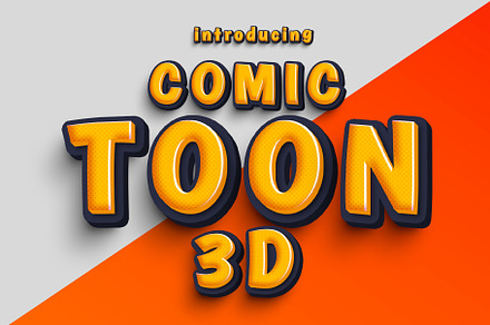 Comic Toon 3D Color fonts, a Handwritten Font by Fox7 By Rattana