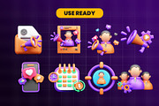 Marketing and Advertising 3d Icon, an Object 3D Model by Ui Stock (Thumbnail 3 of 6)