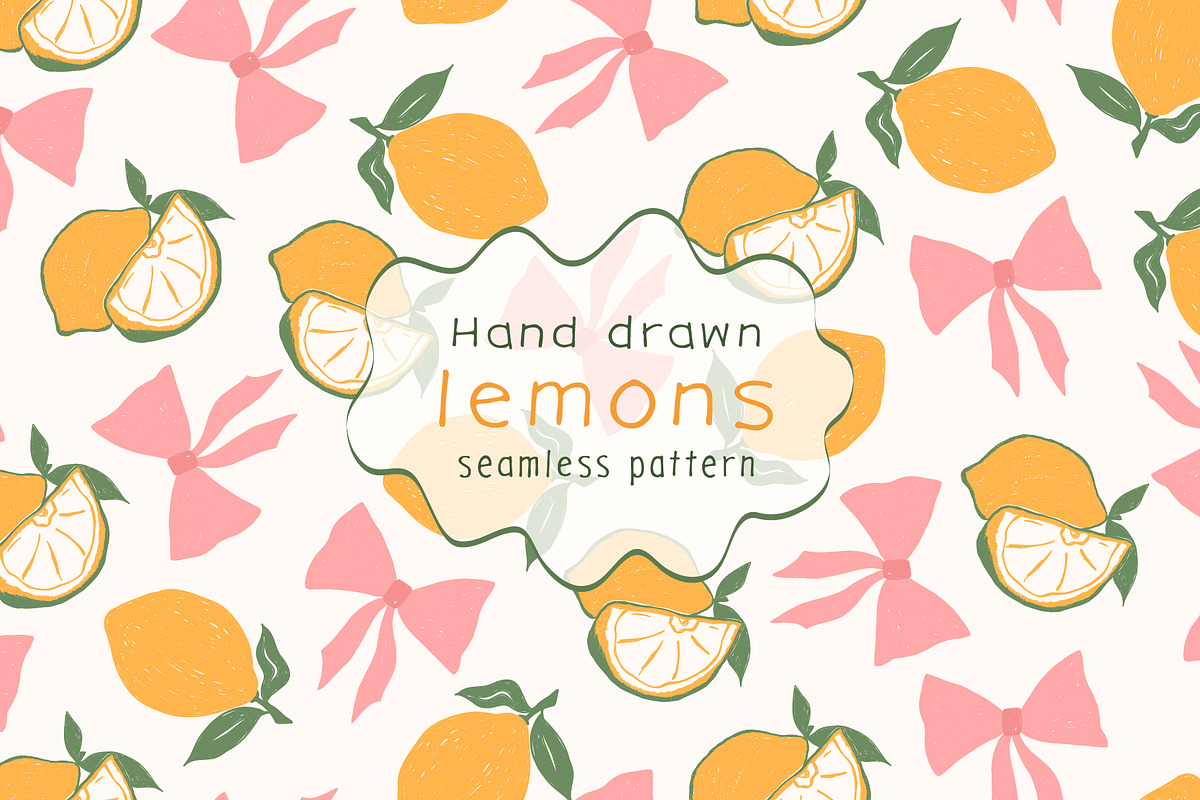 Lemons Pattern, a Pattern Graphic by Groovy Arts (Photo 1 of 5)