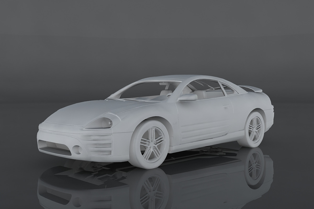 2003 Mitsubishi Eclipse GTS, a Cars & Vehicle 3D Model by valtriiu (Photo 12 of 12)