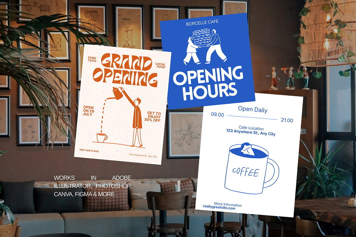 Café People: Fun Coffee & Food, a Food Illustration by Veyla (Photo 7 of 10)
