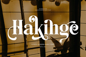 Hakinge - Elegant Serif Font