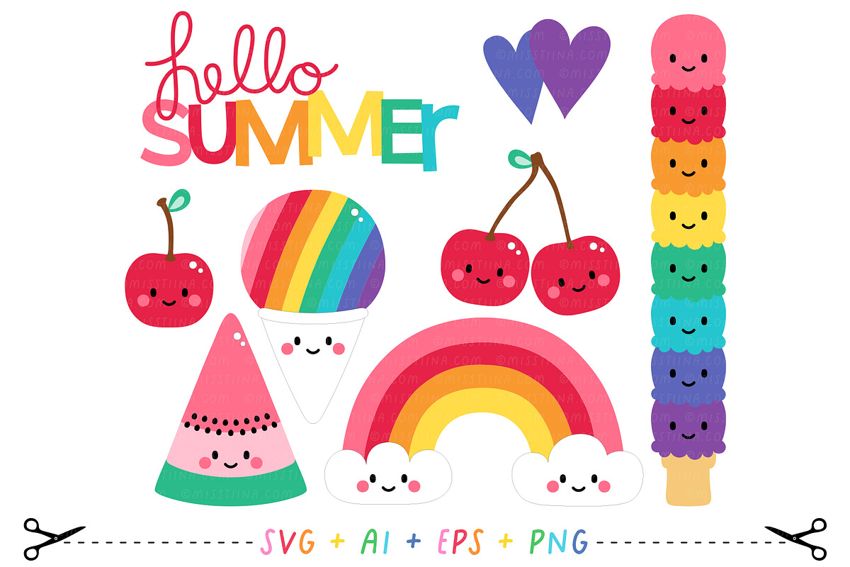 Hello Summer Color Font + SVG Bundle, a Sans Serif Font by Miss Tiina (Photo 4 of 5)