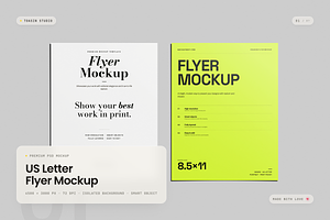 US Letter Flyer Mockup, an Advertising Mockup by Toasin Studio