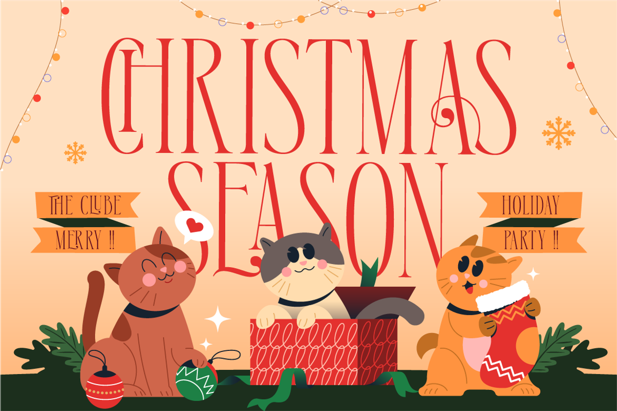 Gerabell - Condensed Christmas Serif, a Serif Font by Burntilldead (Photo 3 of 12)