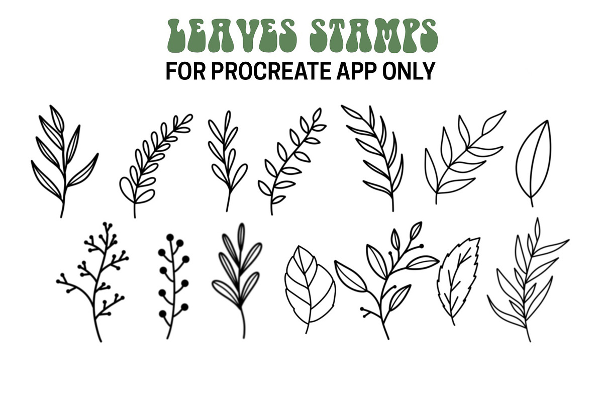 Retro Flowers Procreate Set, a Brush Add-On by Brush Lab (Photo 4 of 5)