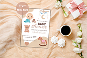 Baby Shower Invitation Template, an Invitation Template by SimoDigitalArt (Thumbnail 5 of 8)