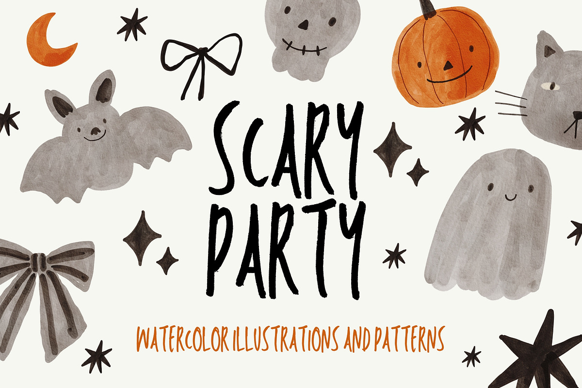 Scary Party, a Decorative Illustration by Cute And Wild (Photo 1 of 5)
