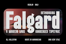 Falgard - A Modern Condensed Font