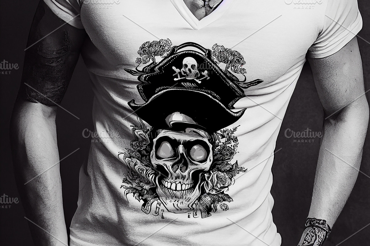 Pirate skull illustration, an Illustration by optimism (Photo 3 of 4)