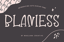 Blaniess Cute Display Font