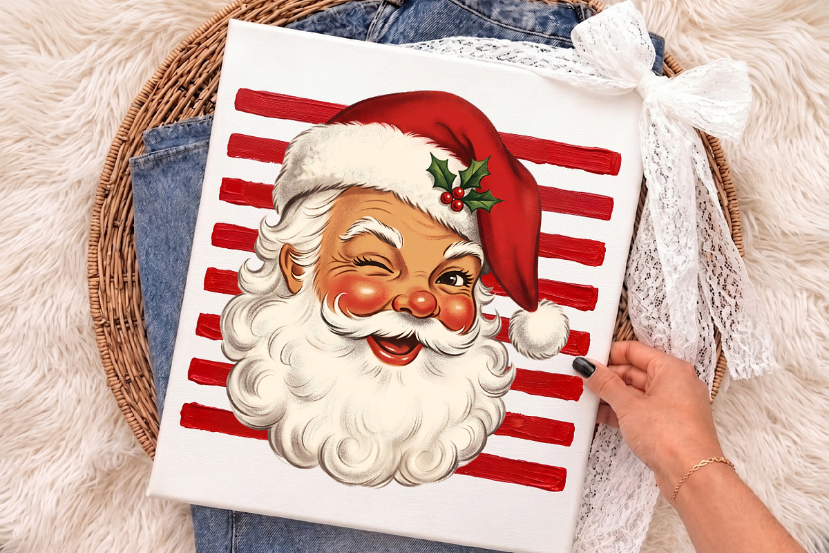 Vintage Santa Claus Sublimation PNG, an Object Illustration by Libby Wishes (Photo 3 of 3)